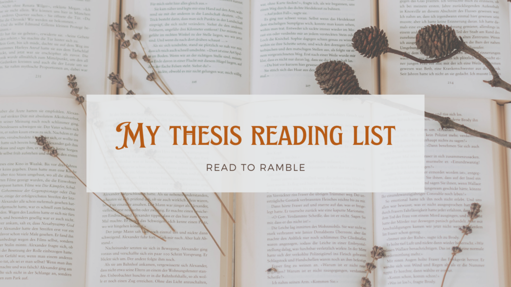 thesis reading list